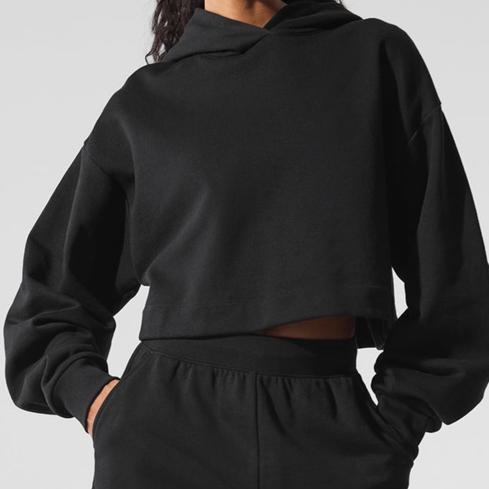 Alo Yoga Bae Black Women's Hoodie Sweater size small